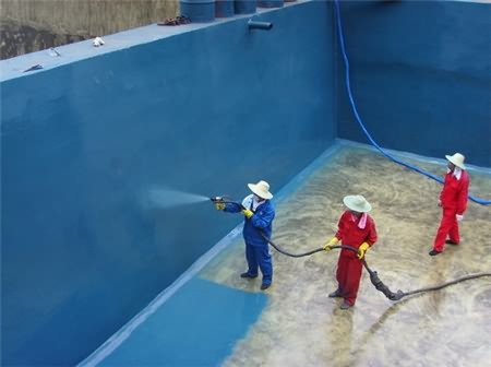游泳池、污水池聚脲噴涂